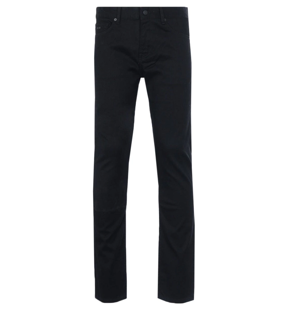 Hugo Boss Mens Delaware Stretch Slim Fit Jeans - Phantom Black Cotton - Size 38W/30L
